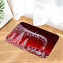 Anti-slip Floor Carpet Flannel Door Mat Xmas Home Party Decor (Snow Scene)