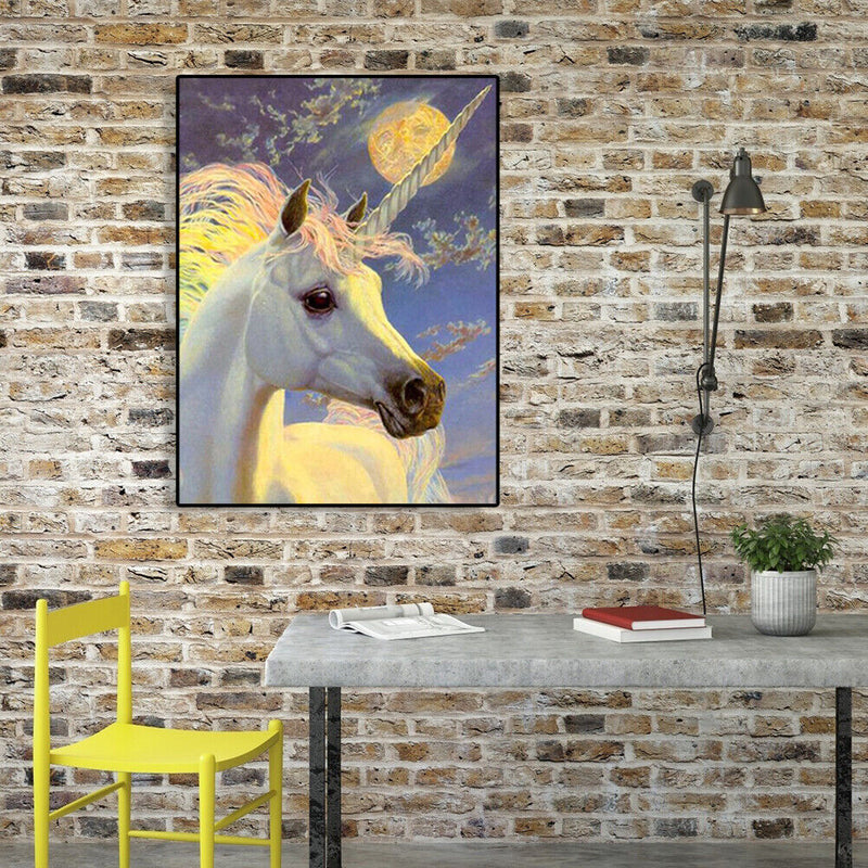 Painting By Numbers DIY Clever Horse Canvas Oil Art Picture Home Room Decor Kit
