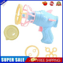 Electric Fan Bubble Gun Toys Durable Innovative Blower Design Toys (Blue)