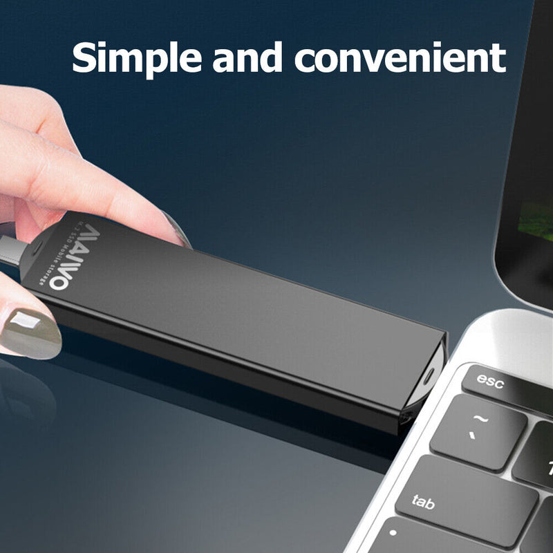 MAIWO M.2 SATA SSD Enclosure Aluminum Alloy USB/Type-C Adapter Box (K1683L)