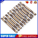 10pcs Double-Headed High-Speed Steel Twist Drill Bit Metalworking (3.2mm)
