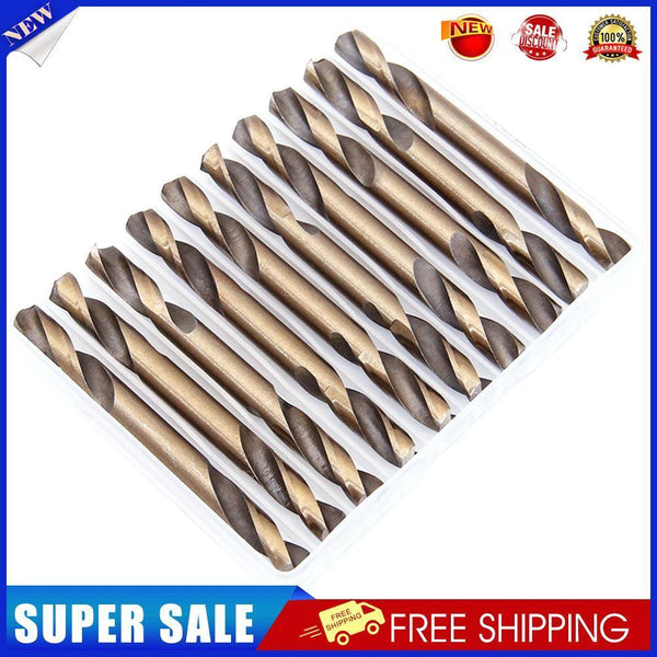 10pcs Double-Headed High-Speed Steel Twist Drill Bit Metalworking (3.2mm)