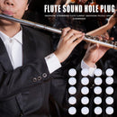 20x Silicone Flute Key Plugs Open Holed Flute Plugs for Flute Beginner White