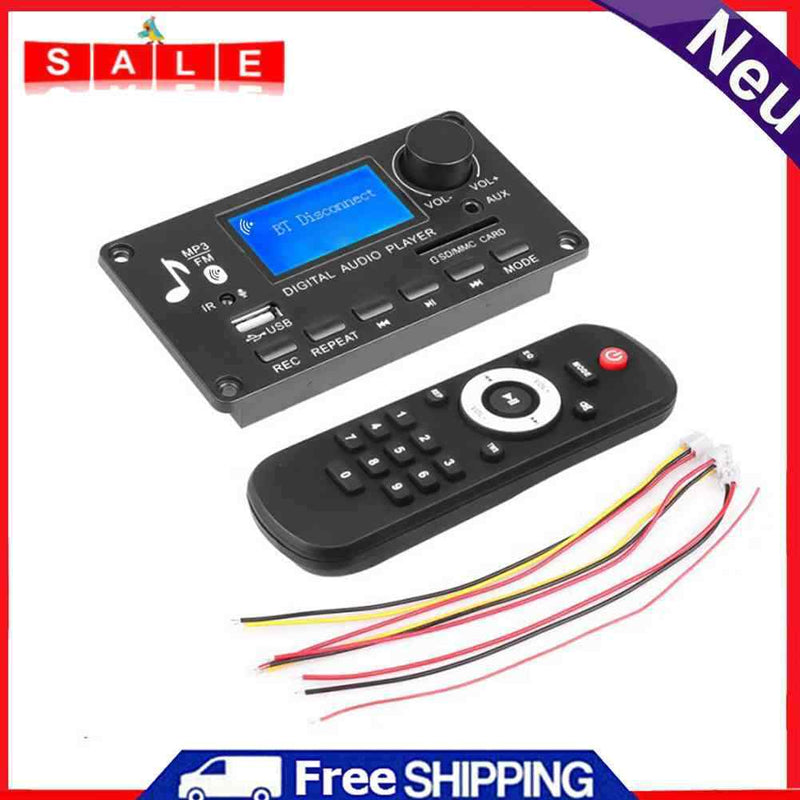 12V Bluetooth Compatible 5.0 Amplifier WMA WAV FLAC APE MP3 Player Decoderpla