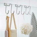 Magic Dual Over Door Hooks Storage Kitchen Cabinet Steel Hook Door L0E4