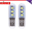 2pcs/Lot U Disc Mold LED USB Lamp Night Light Portable Mini Computer Lamp