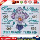 5D Diamond Painting DIY Flower Letters Partial Special Shape Drill (X063) Newly