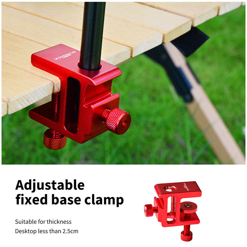 Outdoor Tabletop Shelves - Table Mounted Shelf Hanging Storage Rack with 3 Hook