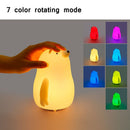 Lamp Rechargeable Touch Sensor Clap Instant Light Bear Silicone Night Lights