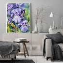 Iris Oil Paint By Numbers Kits DIY Handpainted on Canvas Wall Art Picture Cra