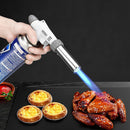 Portable Invertable Butane Gas Torch Gun Adjustable Barbecue Flame Torch