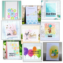 DIY Drawing Paper Cards Making Template Scrapbooking Layering Stencil Embossing