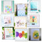 DIY Drawing Paper Cards Making Template Scrapbooking Layering Stencil Embossing