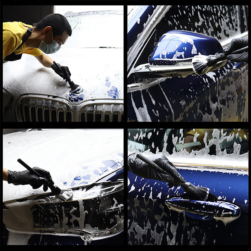 2pcs Car Detailing Brush Auto Wash Accessories Dashboard Cleaning Tool Kit Newly
