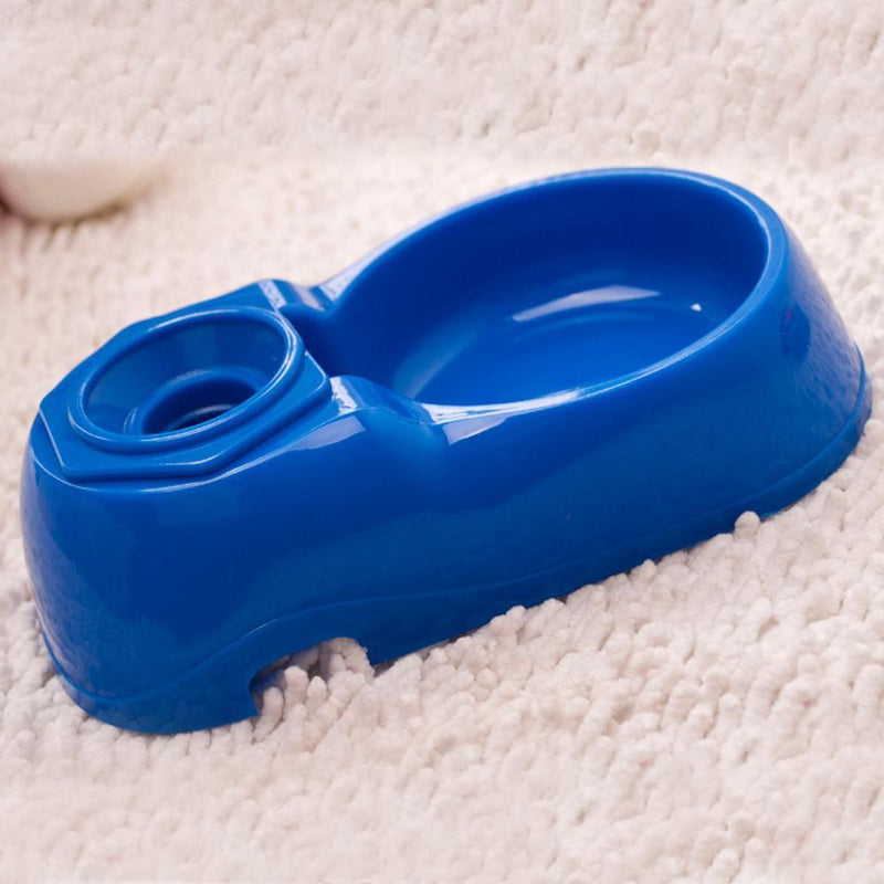 Pet Dog Puppy Cat Automatic Water Dispenser Food Dish Bowl Feeder Blue Newly