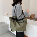 Simple Nylon Handbags Women Large Capacity Shoulder Bag Travel Shopping Totes