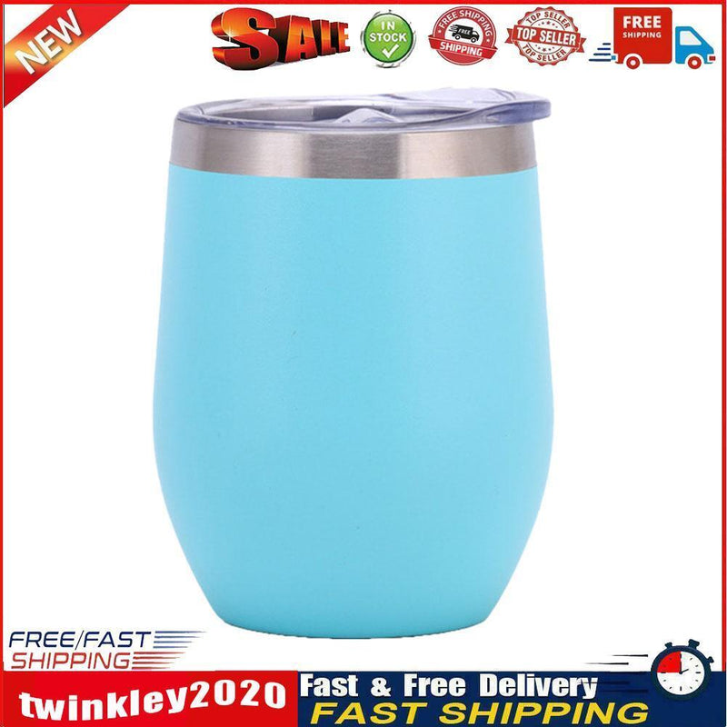 Beer Coffee Mug Stainless Thermal Leak Proof Insulation Cup with Lids (C) Newly