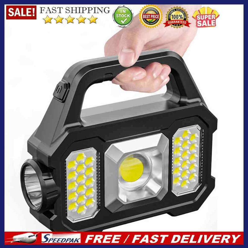 500lm Searchlight Portable Flashlight Solar USB Charging for Outdoor Accessor