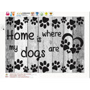 5DDIY Diamond Painting Cross Stitch Dog Home is Where Rhinestone Embroidery