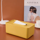 Plastic Tissue Box Contain Paper Towel Storage Organizer for Office Living Room