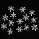 200pcs 3cm Christmas Tree White Plastic Snowflakes Party Home Desk Decor Newly