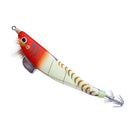 100mm 12g Sinking Fishing Lures Luminous Wood Shrimp Bait with Squid Jigs Hook