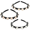 Twist Hairclips Rhinestone Hairstyle Double Bangs Double Layer Headbands