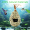Hummingbird House, Hand-Woven Window Garden Hanging Grass Birdhouses Nestin
