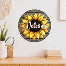 Retro Poster Sunflower Tin Sign Painting Plate Wall Art Decor for Cafe Bar Home