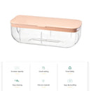 Ice Cube Tray with Lid Silicone Ice Maker Mold Bar Kitchen Tools (Pink) Newly