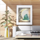 Baby Elephant on the Moon 5D DIY Full Square Diamond Painting Cartoon Mosaic Kit