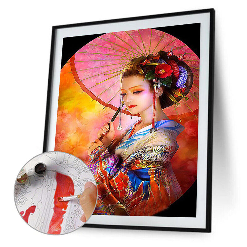 Ancient Beauty Oil Paint By Numbers Kit Canvas DIY Coloring Picture (X916)