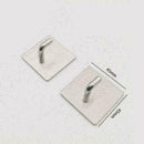 Steel Hooks Hanger Self-Adhesive Robe Towel For Kitchen Bathroom CA D6E6