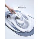 Nordic Style Entrance Door Mat Absorbent Floor Bathroom Carpet (Oval Blue) Newly