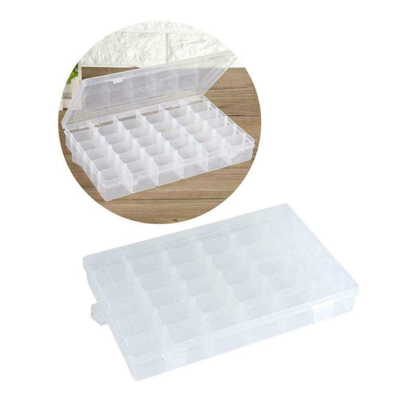 36Plastic Compartment Jewelry Adjustable Organizer 27cm*17cm AU Box Storage I3E3