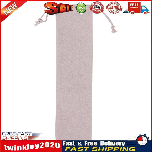 Reusable Stainless Steel Straw Storage Bag Metal Drinking Straws Organizer Newly