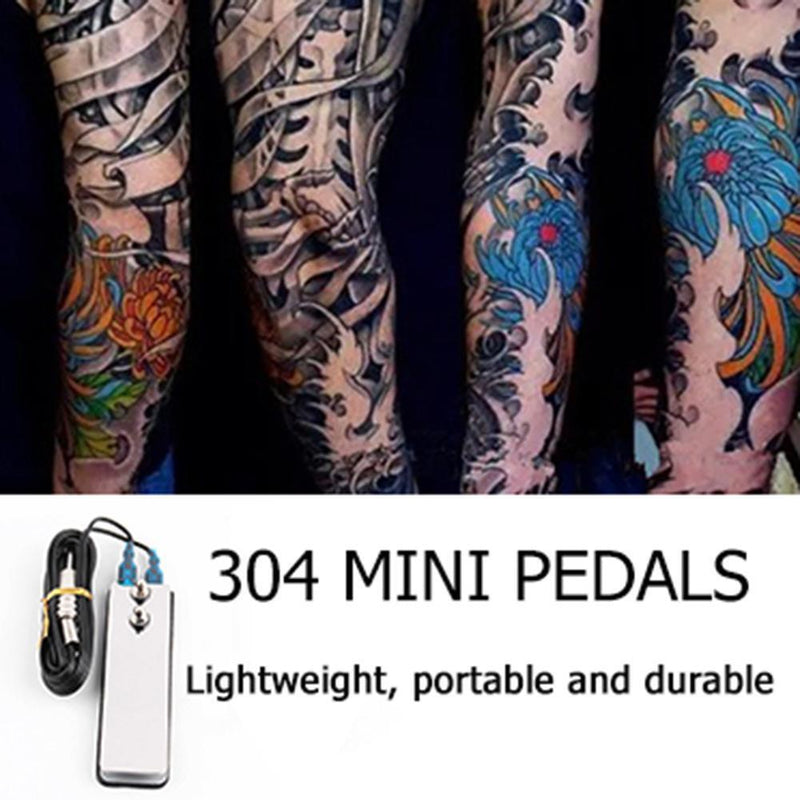 Mini Foot Pedal Switch Tattoo Power Supply Machine Footswitch+ Clip Cord