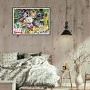 5D DIY Full Round Drill Diamond Painting Cat Kit Home Decoration Art Craft