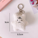 Cute Gift Girl Decoration Bag Plush Bear Keychain Key Ring