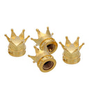 4PCS UNIVERSAL CROWN STYLE CAR TIRES AIR VALVE STEM CAP AUTOMOBILE TIRES STE