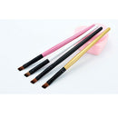 Tools Bevel Woman Multicolor Wooden Handle Man-made Fiber Eye Shadow Brush