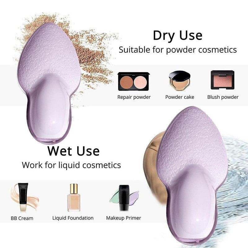 Tongue Shaped Powder Puff Face Makeup Applicator Makeup Non-Stick Powder Puff`
