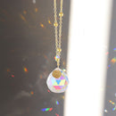 Hanging Bead Crystal Light Catcher Outdoor Garden Wall Wind Chime Window Pendant