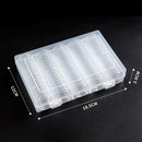100Pcs 30mm Clear Round Cases Coin Capsules Storage Holder Box Display Container