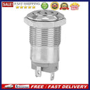 12mm Self-locking LED Metal Switch Instantaneous Waterproof Button (Blue)