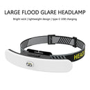 COB LED Headlight Flashlight Rechargeable Headlamp Torch Camping Work Light