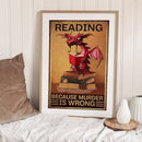 11CT Counted Full Embroidery Set Pterosaur Reading Books Needlework Cotton Kits