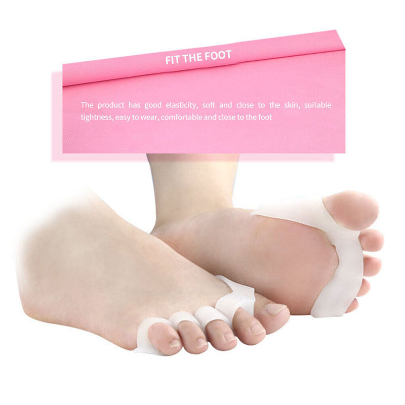 2pcs Straightener Orthodontic Toe Separator Corrector Hallux Valgus Foot Co
