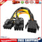 6Pin to 2x8Pin(6+2) GPU Power Cable for BTC Mining Graphics Card Splitter