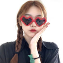 Funny Heart Sunglasses Heart Glasses Mosaic Sunglasses Thug Life Sunglasses